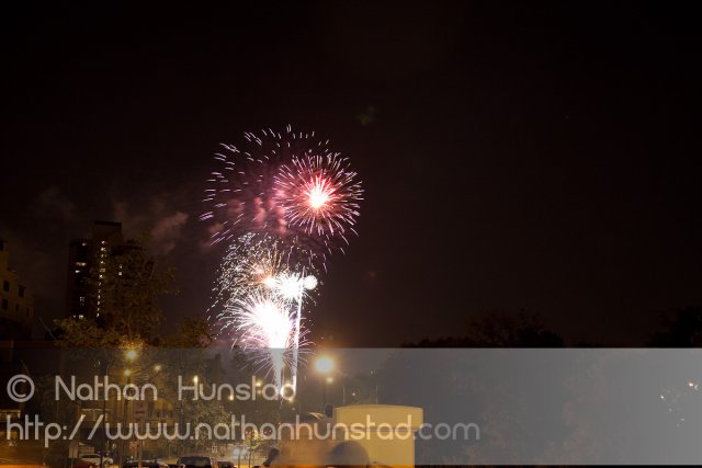 Minneapolis fireworks on 4 July 2010